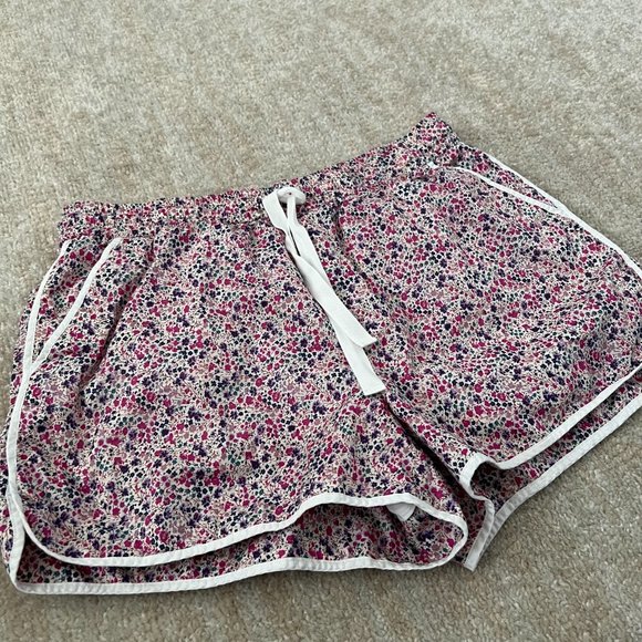 J. Crew Seaside Pull On Shorts Liberty Phoebe Floral S High Rise 100% Cotton - Picture 3 of 8